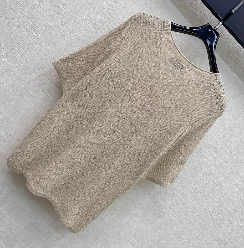 MIUMIU 26S CREWNECK KNIT TOP 1224
