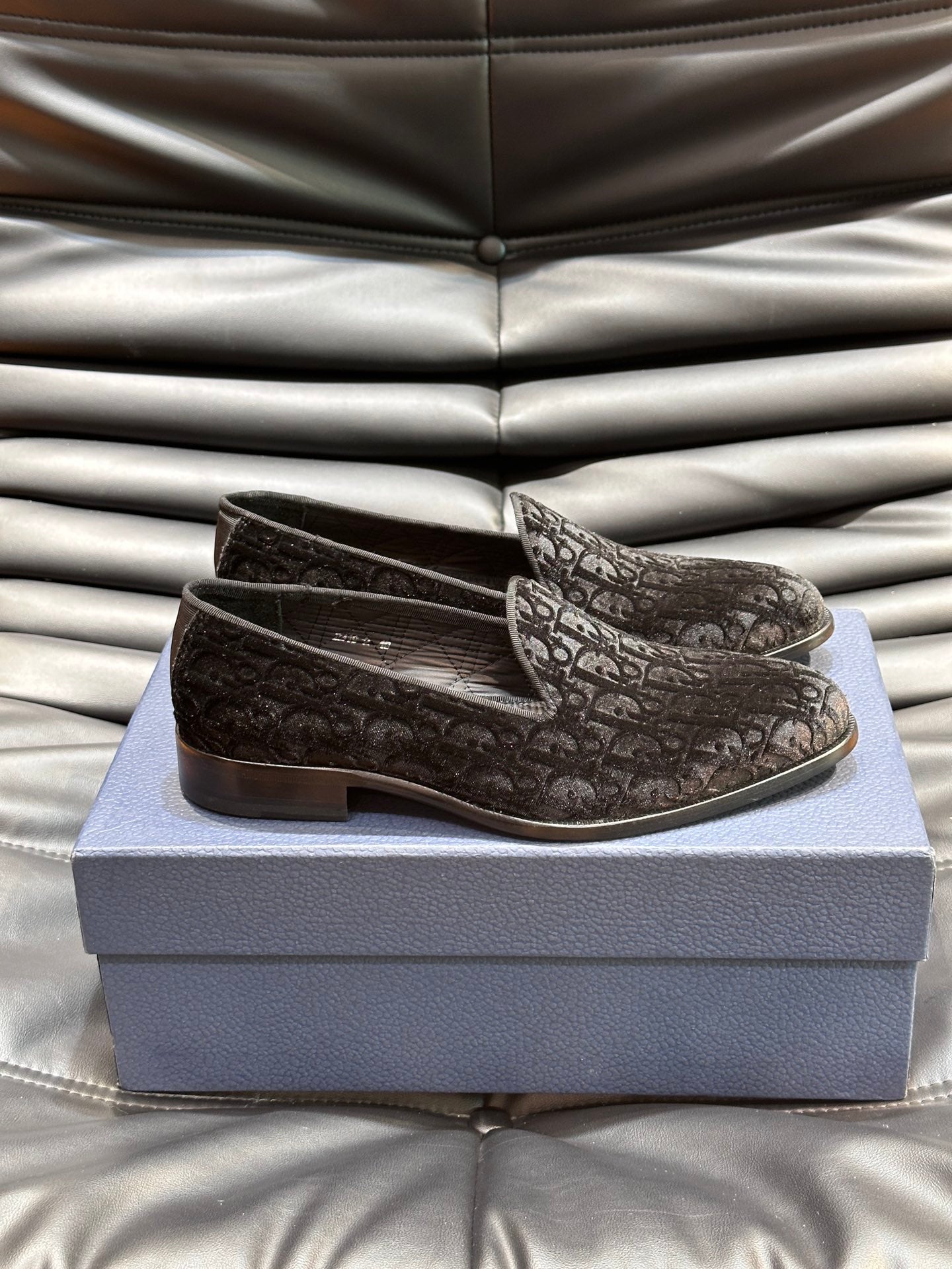 CD TIMELESS OBLIQUE LOAFER BLACK VELVET
