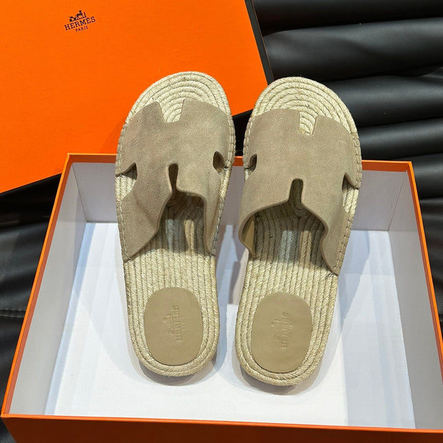 HM ANTIGUA ESPADRILLE SANDAL BEIGE SUEDE