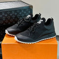 LV SNEAKERS IN BLACK CALFSKIN AND FABRIC BREATHABLE