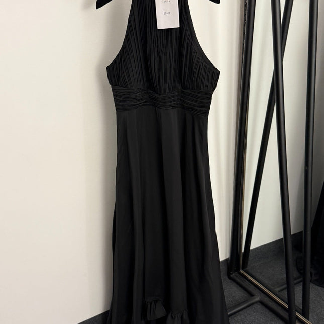 DIOR 26S PLEATED HALTER-NECK BLAZER DRESS 900