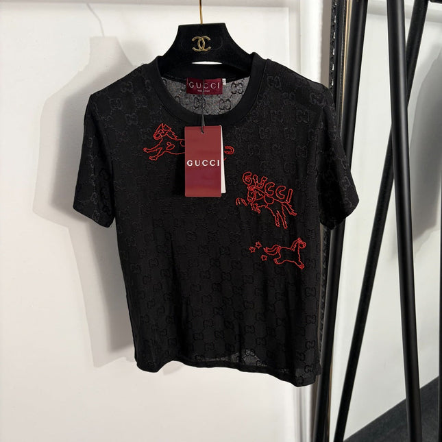 GUCCI 26S MESH SHORT SLEEVE T-SHIRT 317