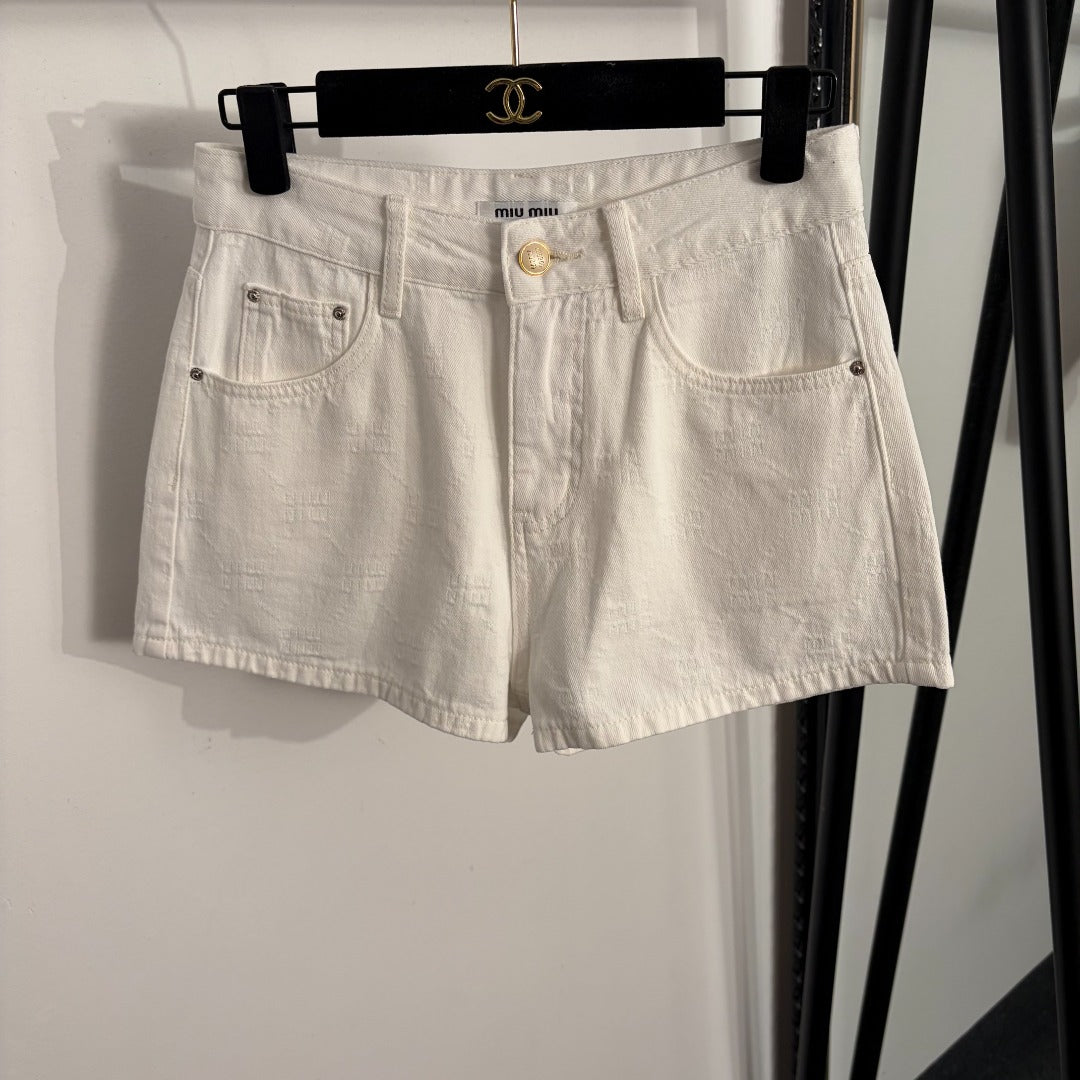 MIUMIU 26S DENIM SHORTS 1176