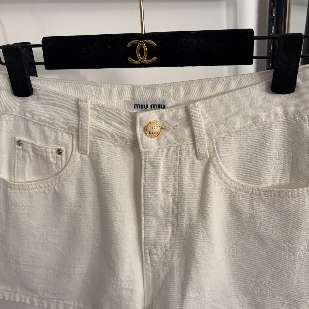 MIUMIU 26S DENIM SHORTS 1176