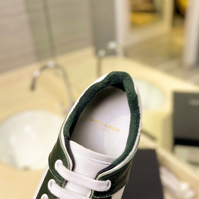 SL SL/61 SNEAKERS WHITE-BLACK LACES CALFSKIN
