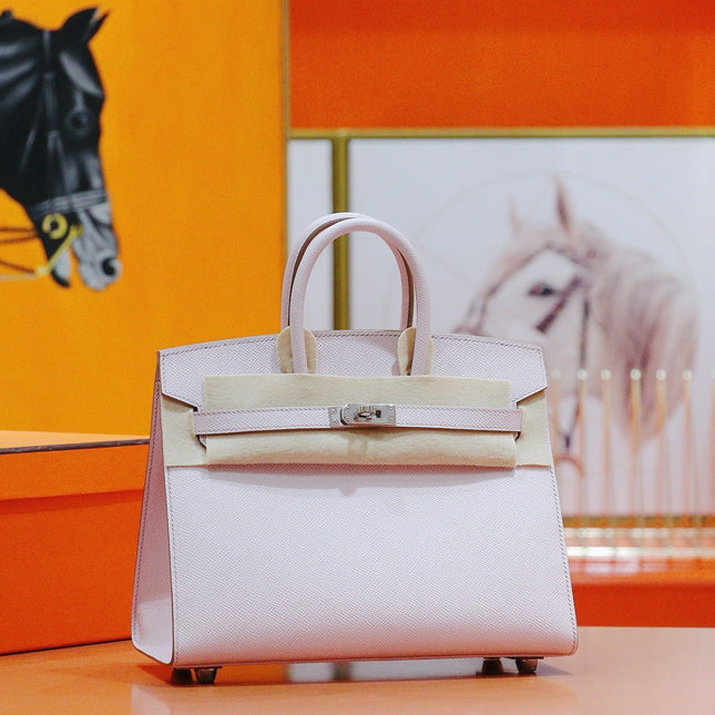 HM 25S BIRKIN 25 CM IN BABY PINK EPSOM WITH SILVER HARDWARE