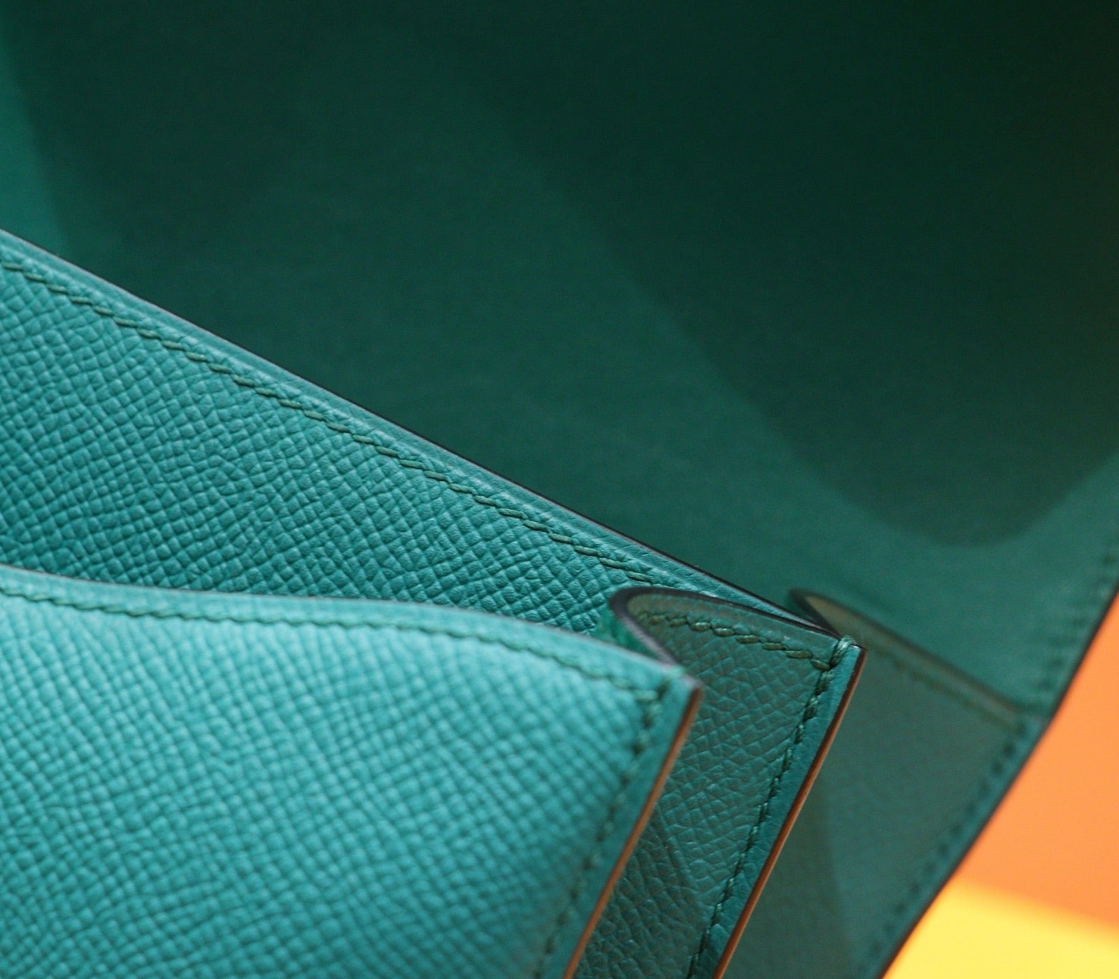 HM 25S CONSTANCE EVERCOLOR BAG 24 CM IN DARK GREEN EPSOM WITH GOLD HARDWARE
