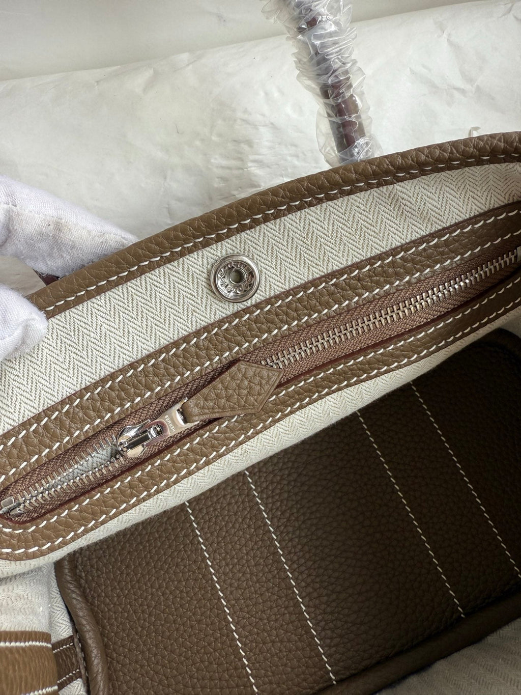 HM 25S GARDEN PARTY 23 CM IN TAUPE BROWN TOGO