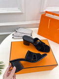 HELIA 60 SANDAL BLACK SUEDE