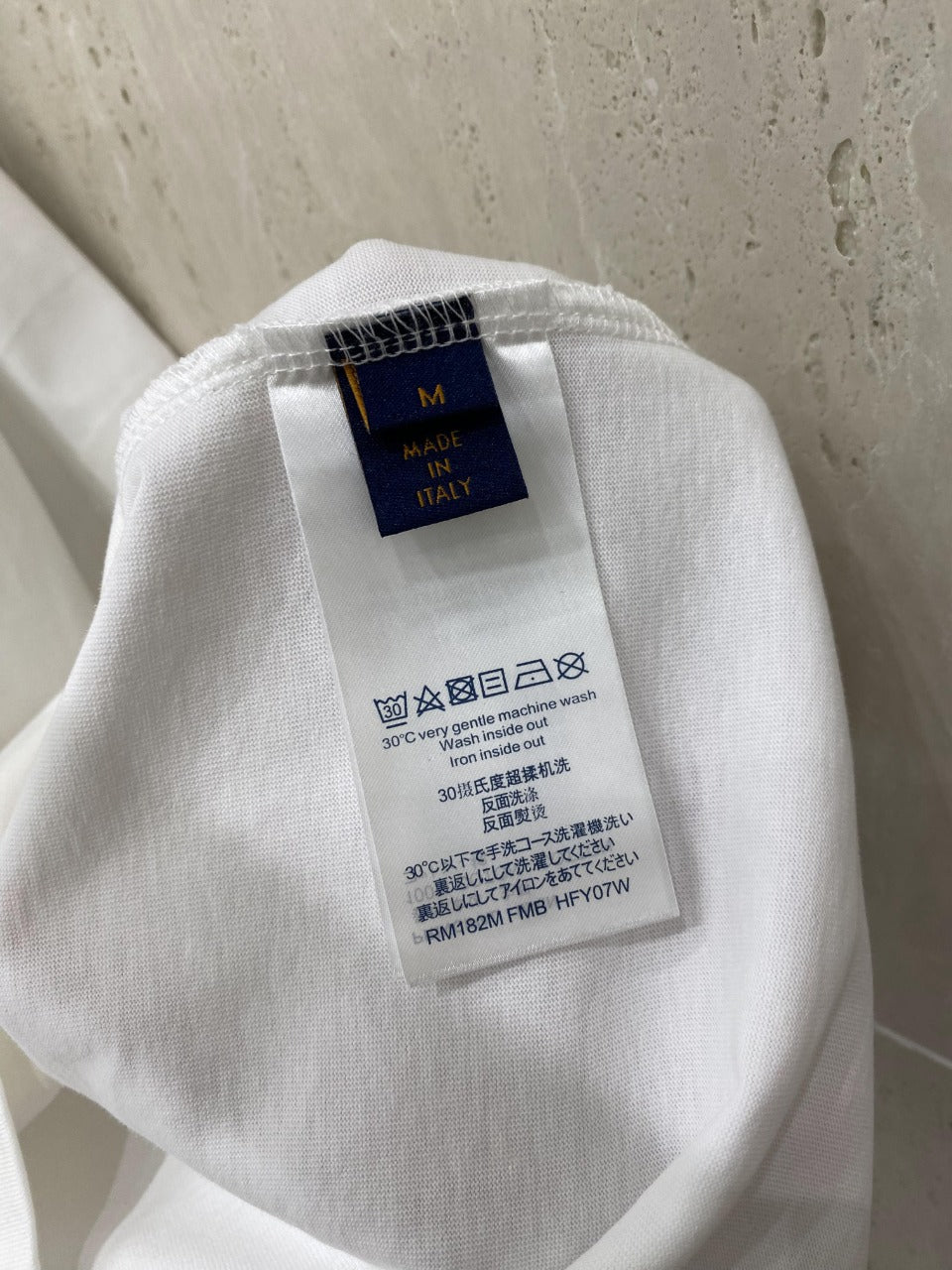LV T-SHIRT IN WHITE COTTON 239617